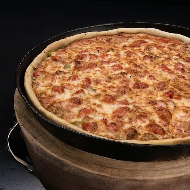 3-4 Topping Pizza Deep Pan Siciliana.