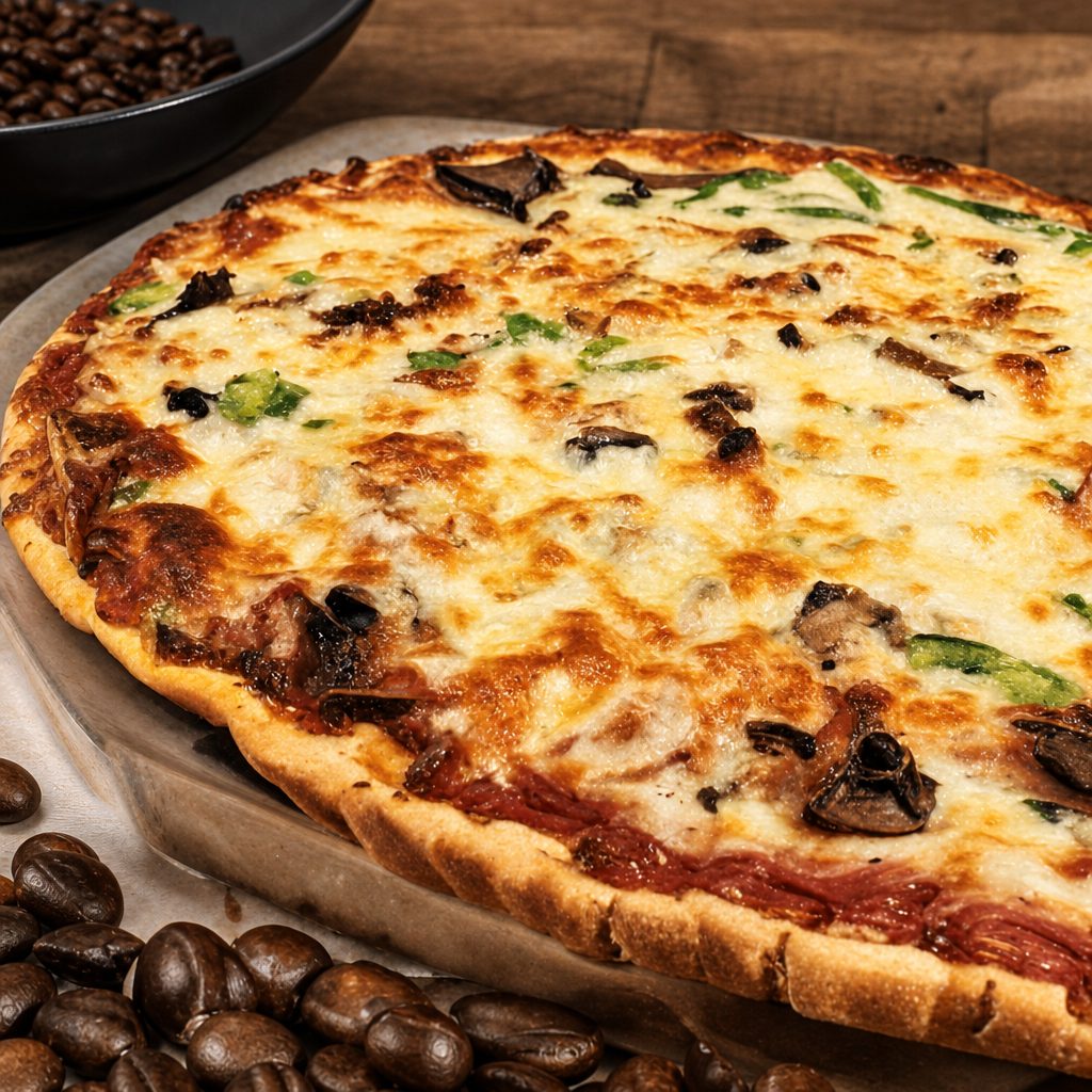 5 Toppings Pizza Thin Crust.